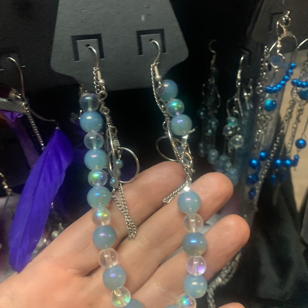 Earrings and bracelet